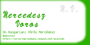 mercedesz voros business card